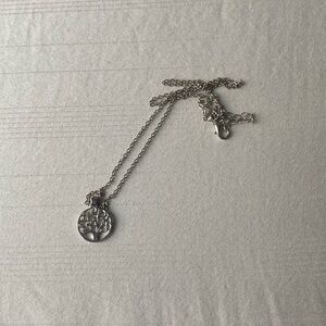 Tree silver necklace